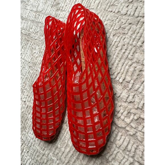 Jelly Mesh Ballet Flats for Women Clear Hollow Jellies Flat Sandals - Picture 7 of 9